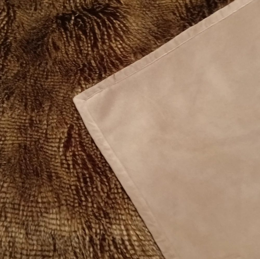 Williams-Sonoma Home Brown Owl Faux Feather Throw Blanket